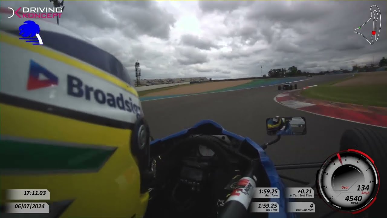 HISTORIC TOUR 2024 MAGNY COURS, FORMULA FORD KENT, RACE 1, ONBOARD VAN DIEMEN RF90 N°41