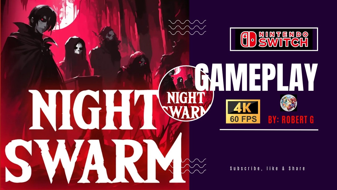 Night Swarm Nintendo Switch Gameplay in 4K 60FPS
