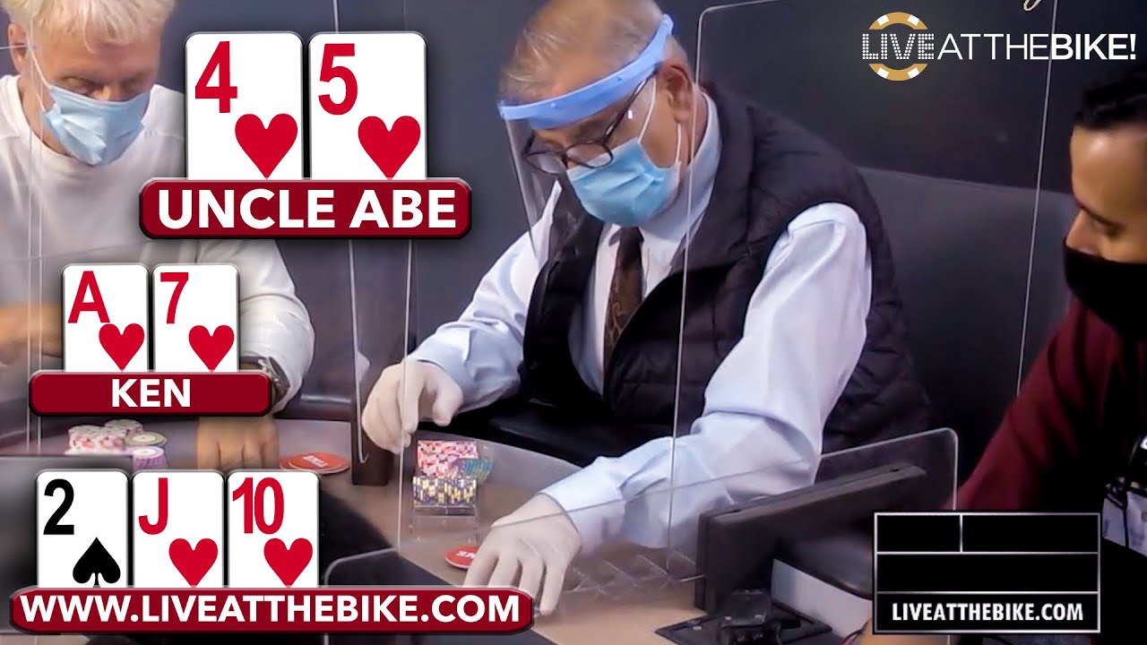 Uncle Abe DESTROYS High Stakes Cash Game &spades; Live at the Bike!