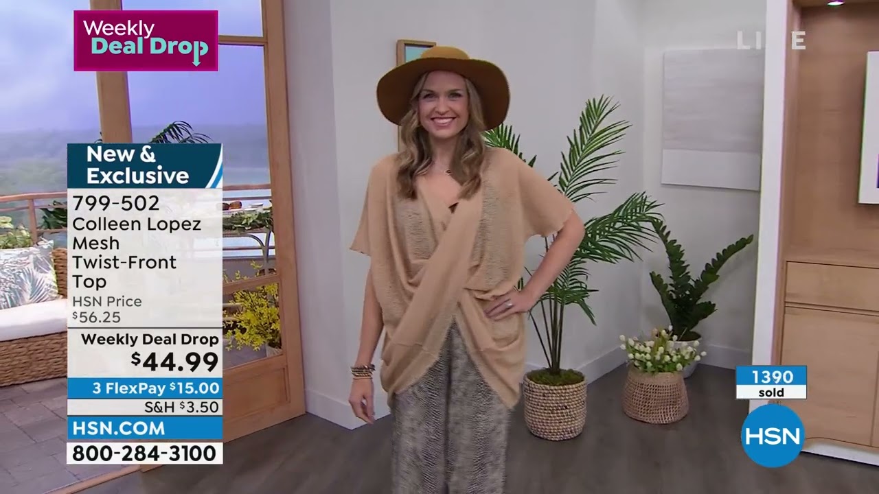 Colleen Lopez Mesh TwistFront Top
