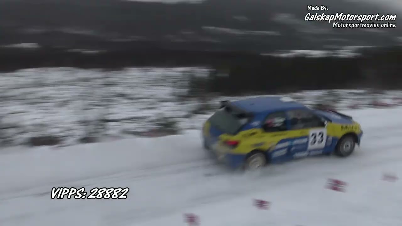 Rally Smådølsprinten SS1 03.01.2026
