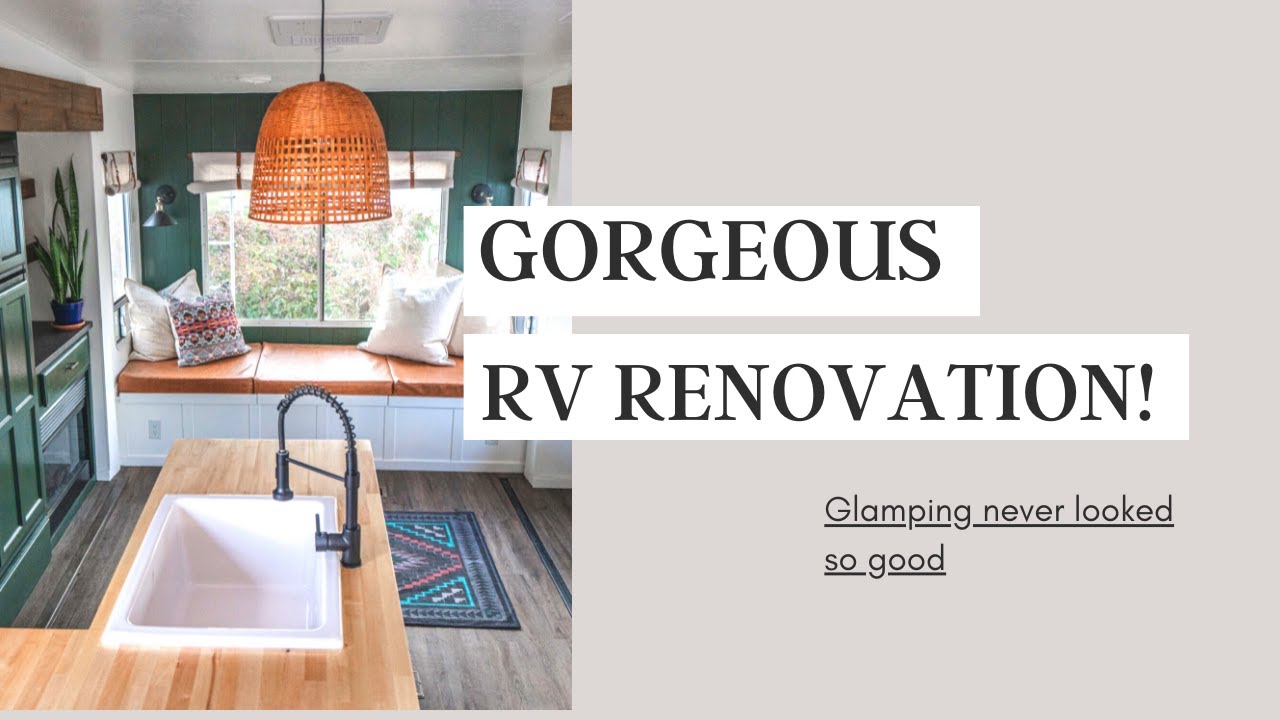 DATED CAMPER to BEAUTIFUL TINY HOME // RV RENOVATION BEFORE & AFTER