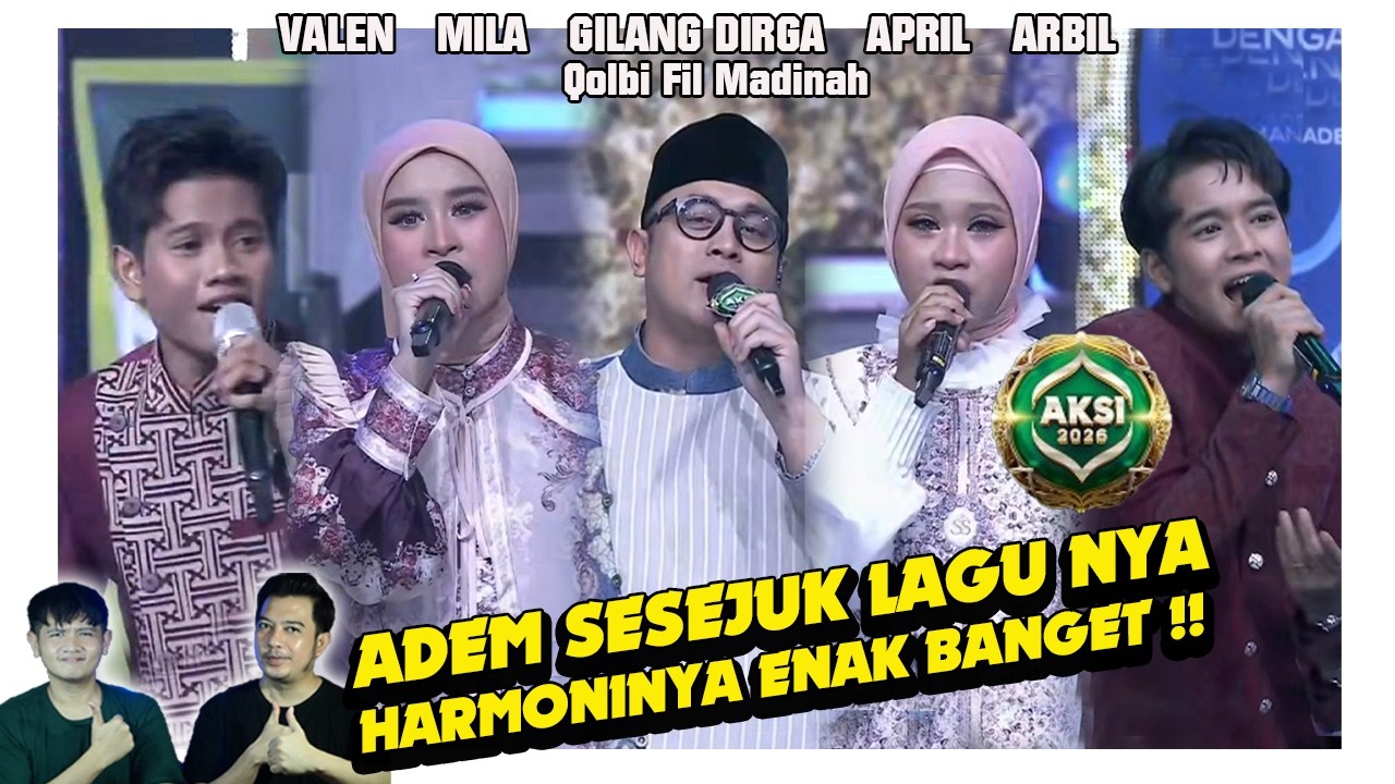 Qolbi Fil Madinah, Adem banget sesuai lagunya. Gilang Dirga, Valen, Mila, April, & Arbil.