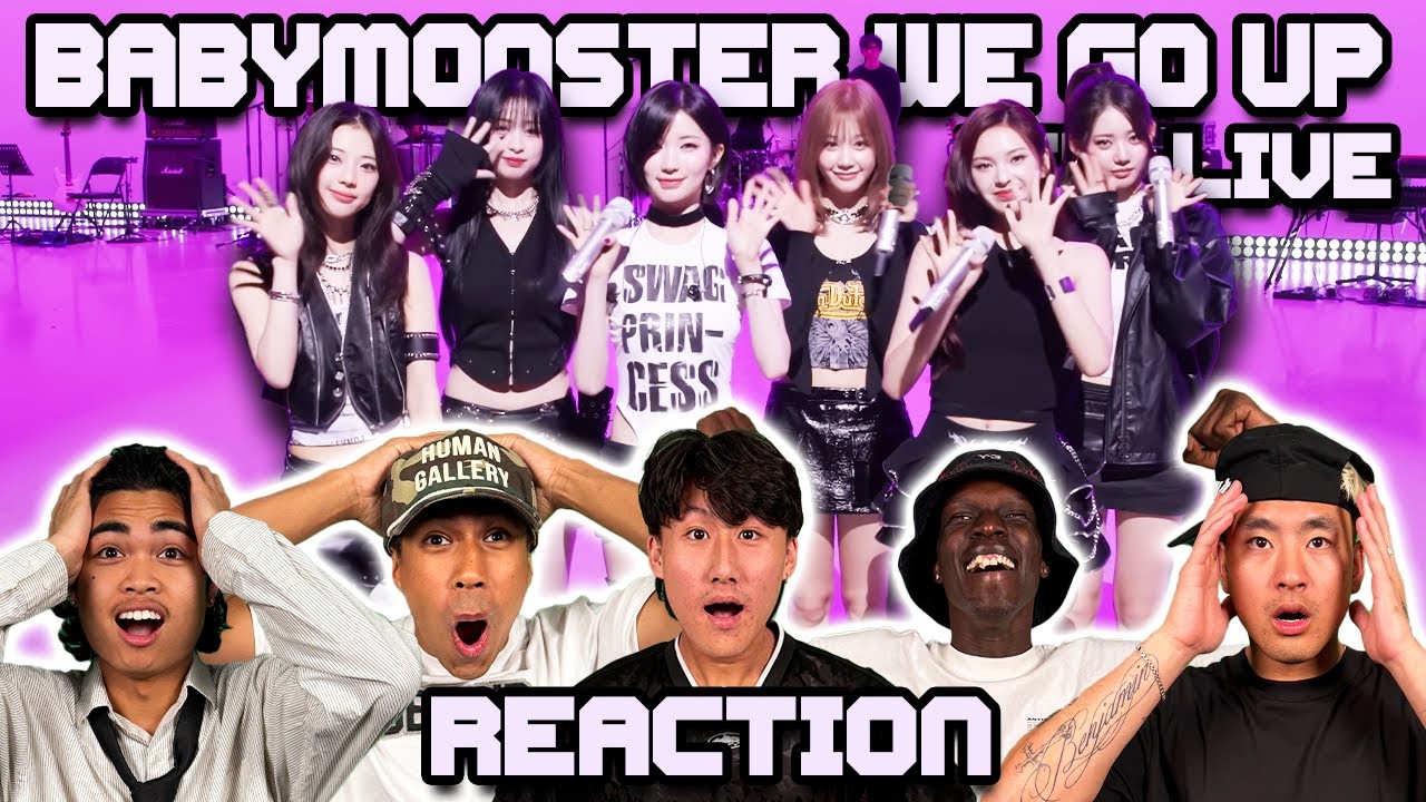OUR FIRST TIME WATCHING BABYMONSTER WE GO UP BAND LIVE!