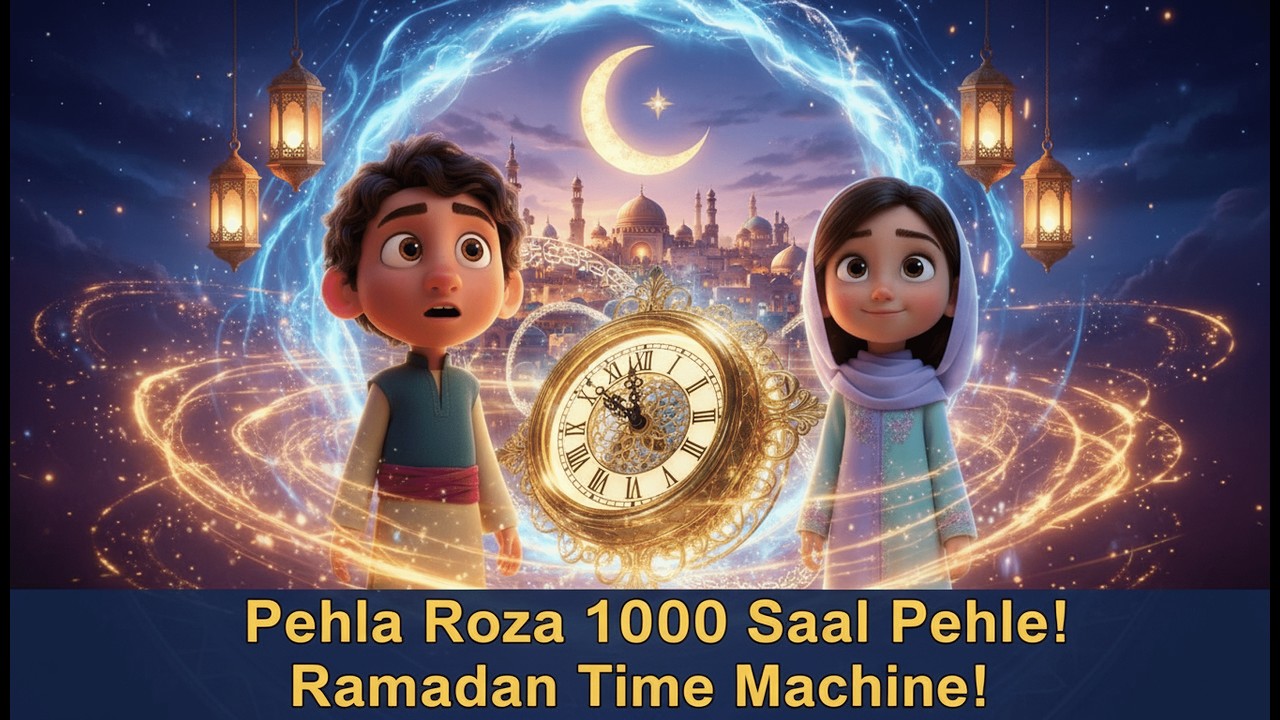 A Child’s First Roza 1000 Years Ago 😲 | Ramadan Time Machine Ep 2 | Kids Islamic Story#ramadan2026