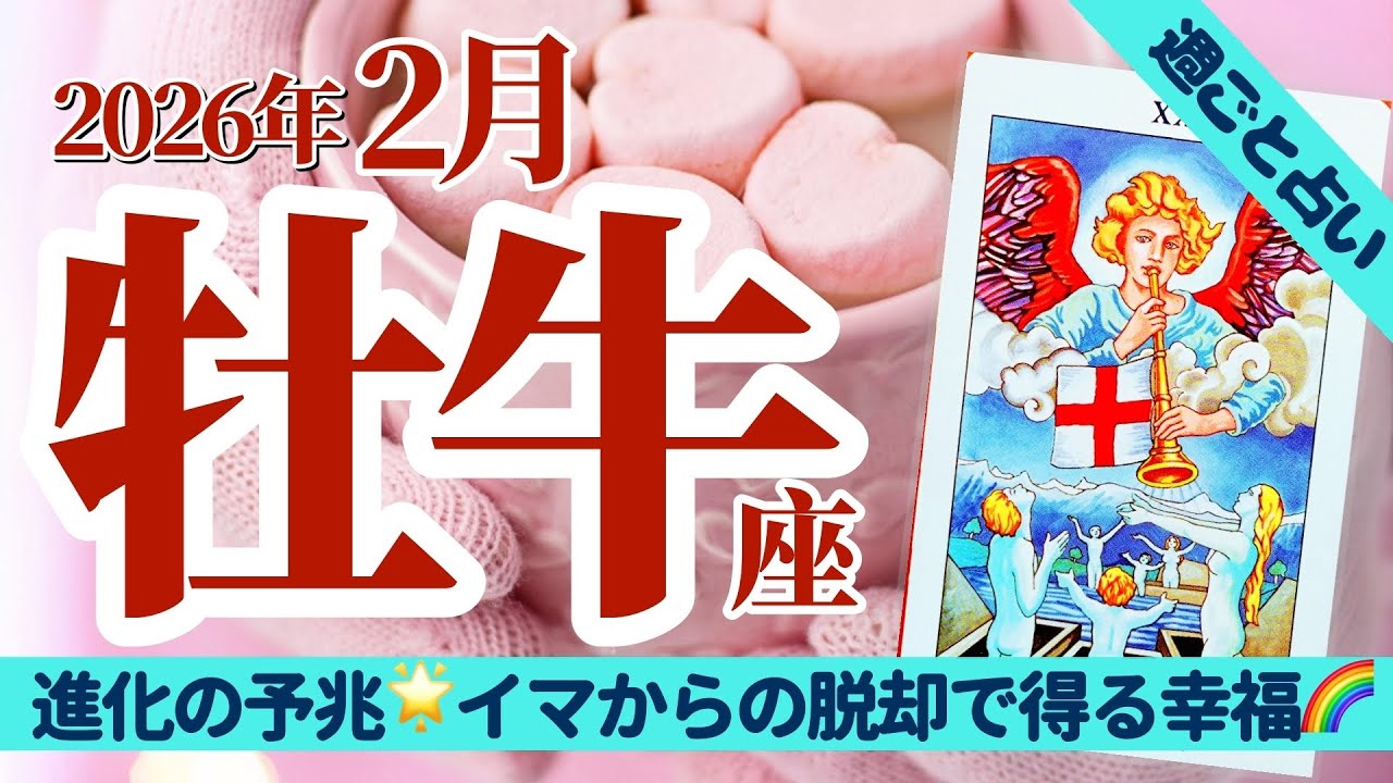 【牡牛座2月】進化の予兆を感じているはず‼️今まで通りからの脱却と学ぶ心の芽生え🌈✨タロット&オラクル《週ごと》