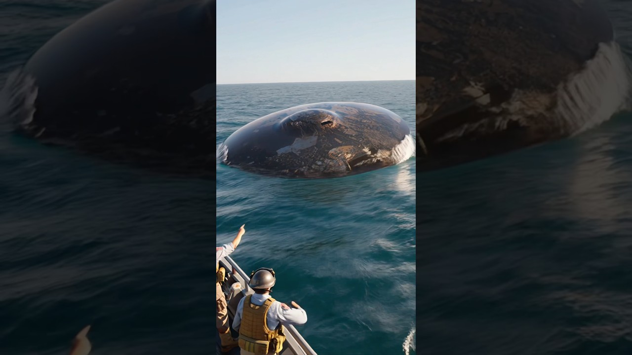 Brand new leaked footage of the navy recording a massive UFO/Drone emerging from the ocean!