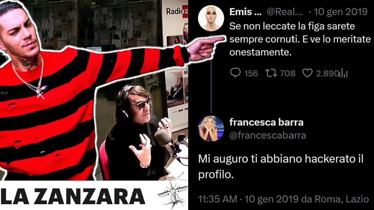 [2019 Repost] Il tweet di Emis Killa: leccate o sarete cornuti - La Zanzara 10.1.2019