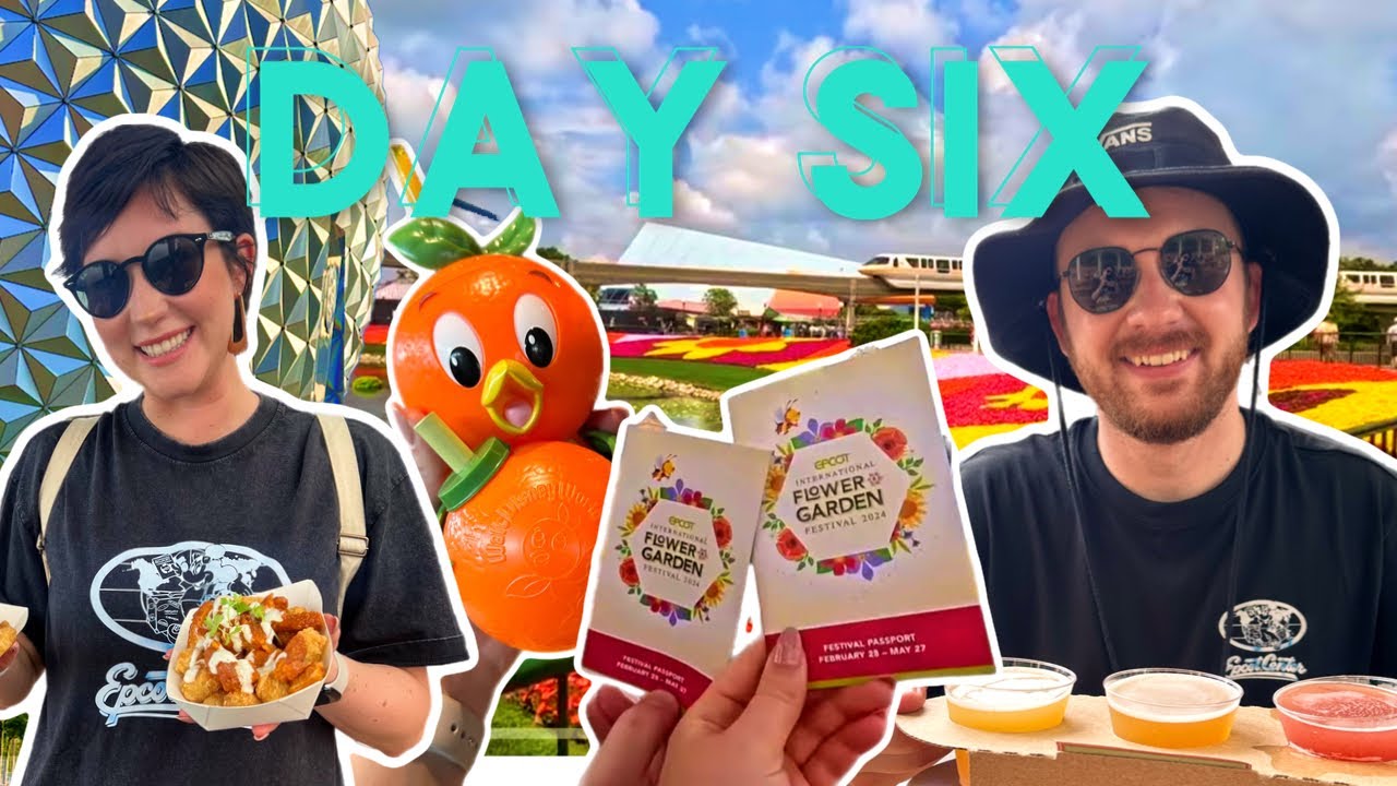 Day 6 Florida Vlog | Epcot Flower & Garden Festival 2024 🌷| World Showcase, drinks and snacks