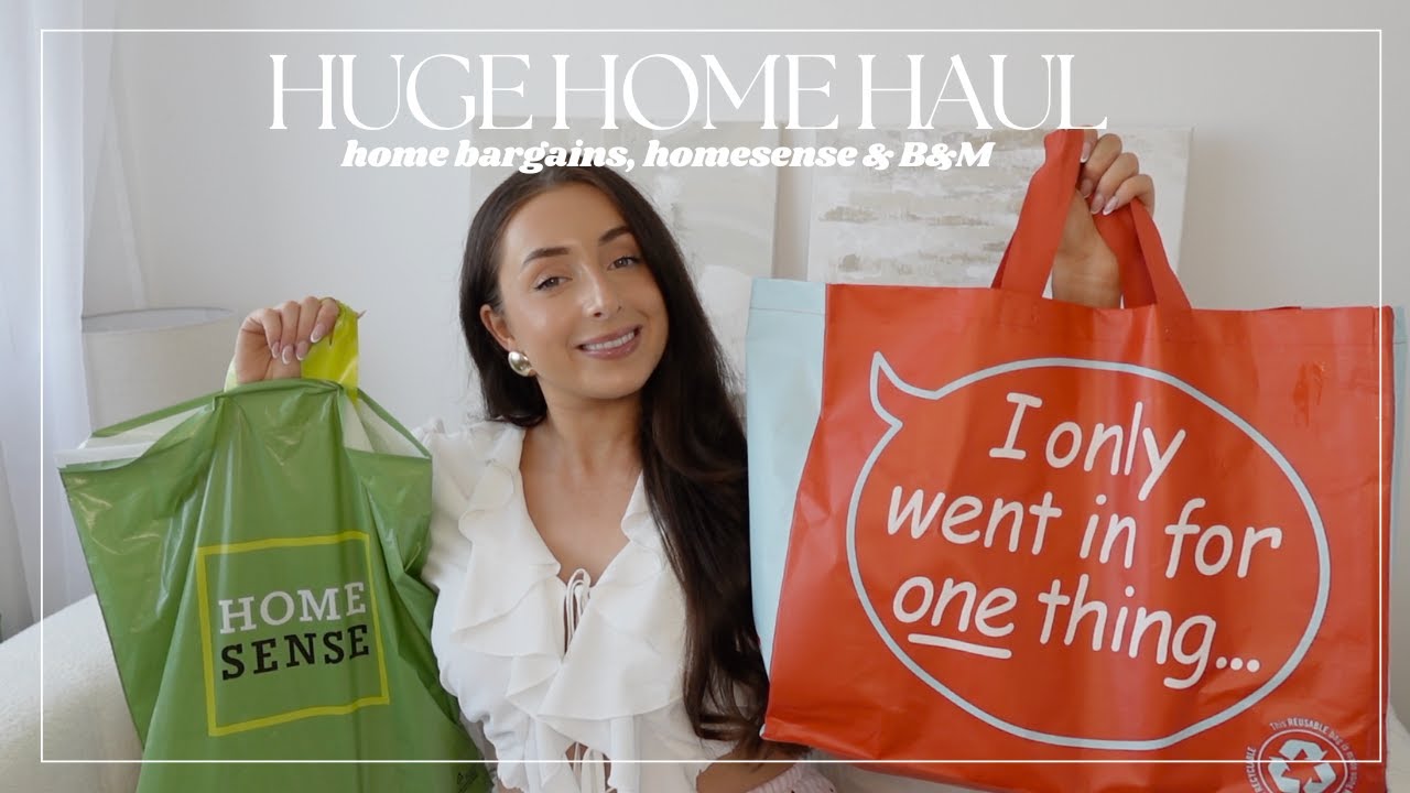 HUGE BARGAIN HOME HAUL | b&m, home bargains + homesense | spring summer home scents, interior & more