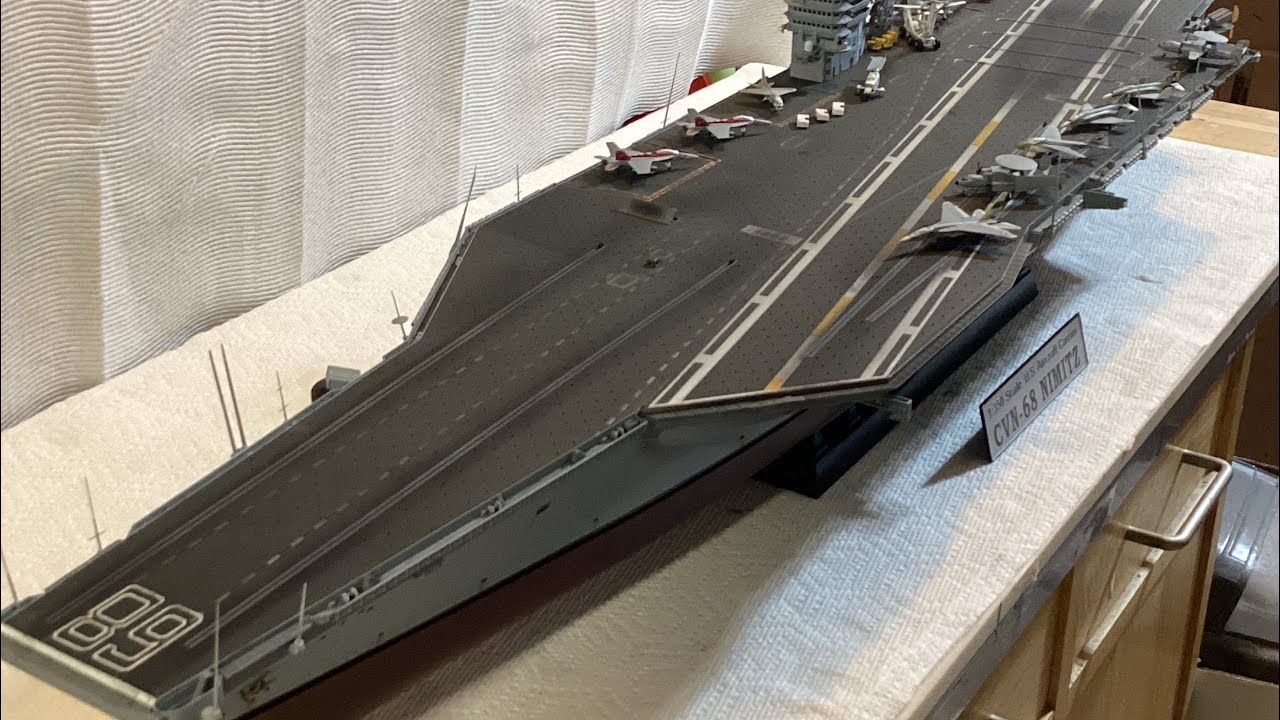 Trumpeter 1/350 Nimitz build; part 12. Finally done!