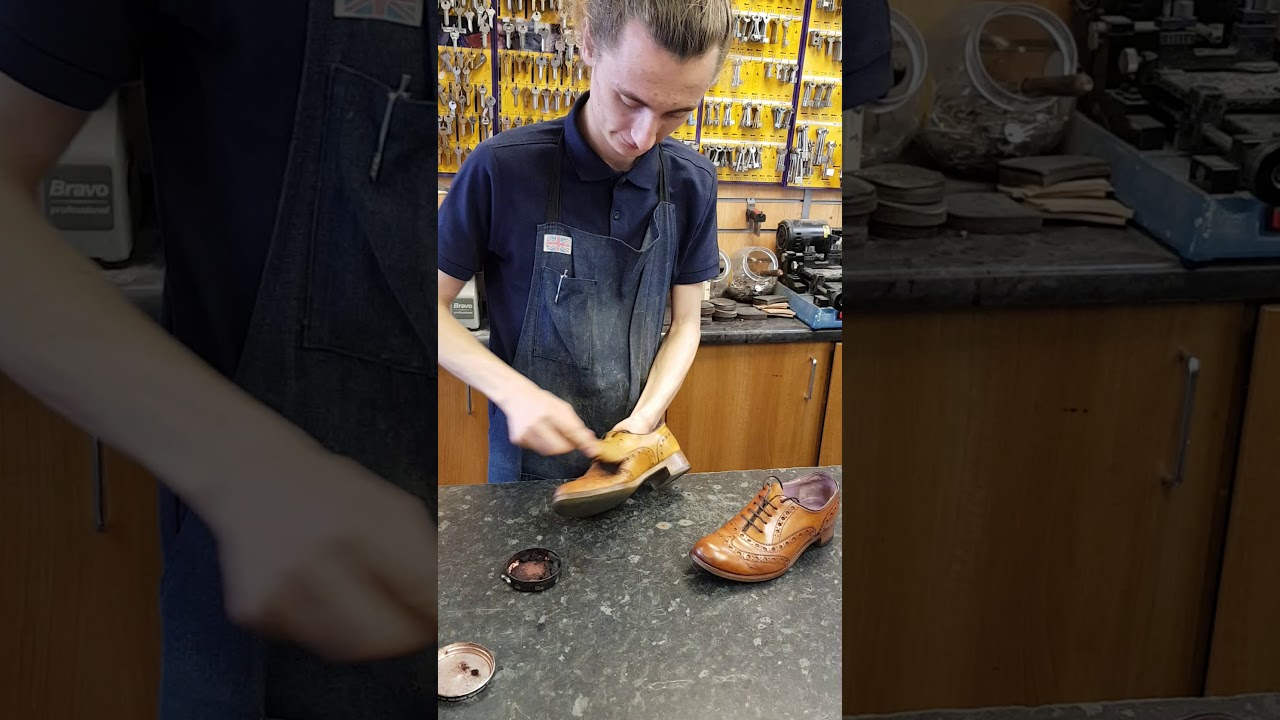 Barker Shoes Colour Change With Polish