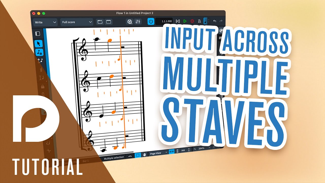 Inputting Across Multiple Staves | Note Input