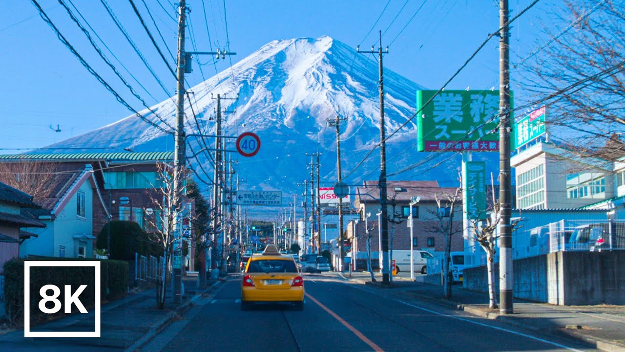 Mount Fuji Dawn Drive / 8K 60fps HDR / Chill Lofi Beats