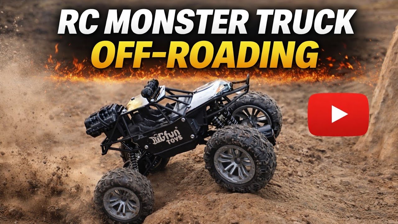 Black Monster Truck 💀 Rock Crawler OFF-ROAD TESTING 🔥 #offroad #monstertruck #rockcrawler #fun