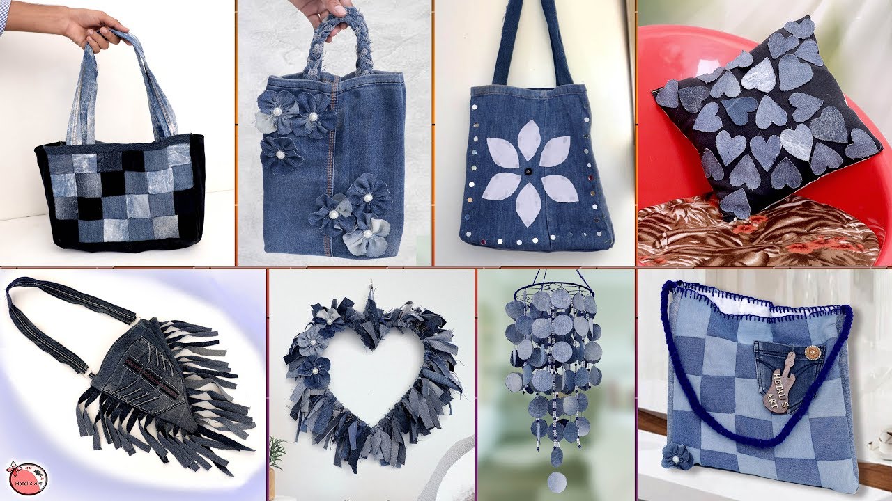 Old Jeans Reuse Craft Ideas !!! DIY Old Clothes || Best Out of Waste