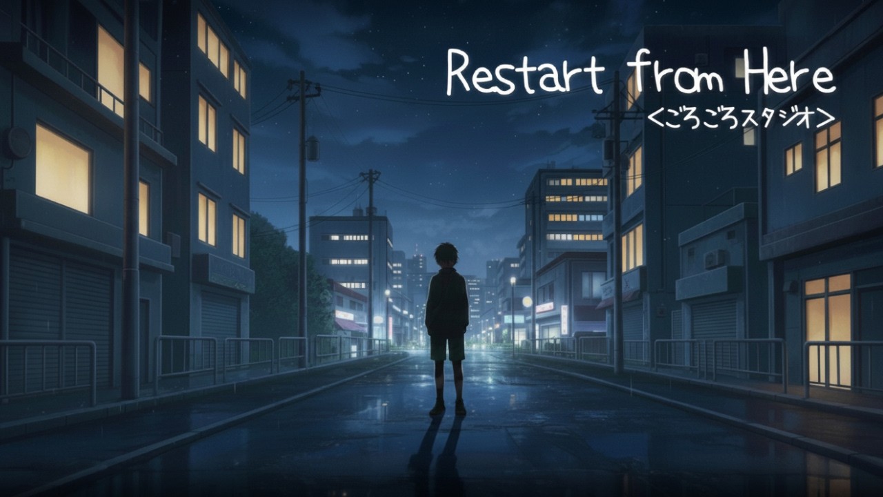 【Restart from Here】【※歌詞は概要欄にあります】#restart  #here  #song  #ごろごろスタジオ