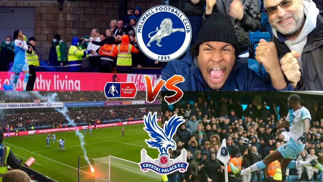 MILLWALL 1-2 CRYSTAL PALACE MATCHDAY VLOG FA CUP 2022  *MADNESS IN THE AWAY END*