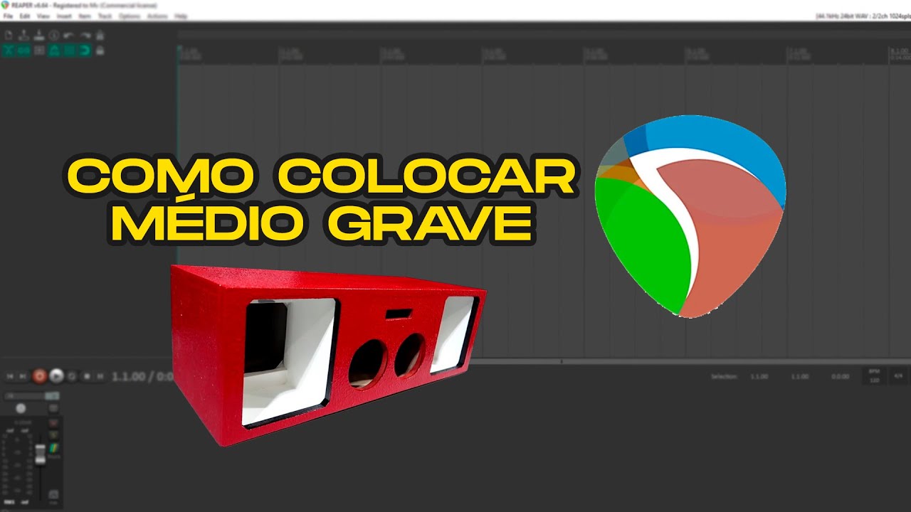 Como Colocar Medio Grave em uma Música no Reaper - [ VIDEO AULA 01 ]