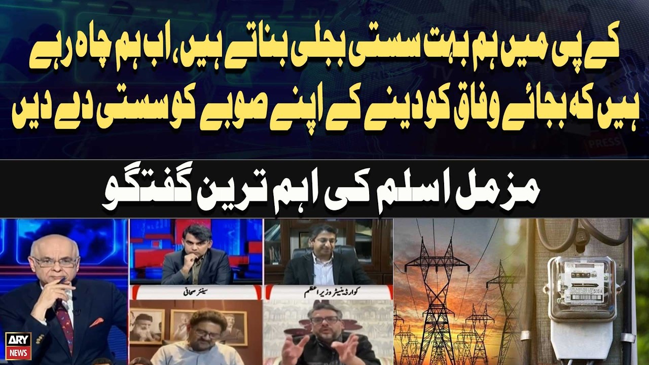 “Muzammil Aslam Advocates Redirecting KP’s Affordable Electricity to Provincial Consumers”