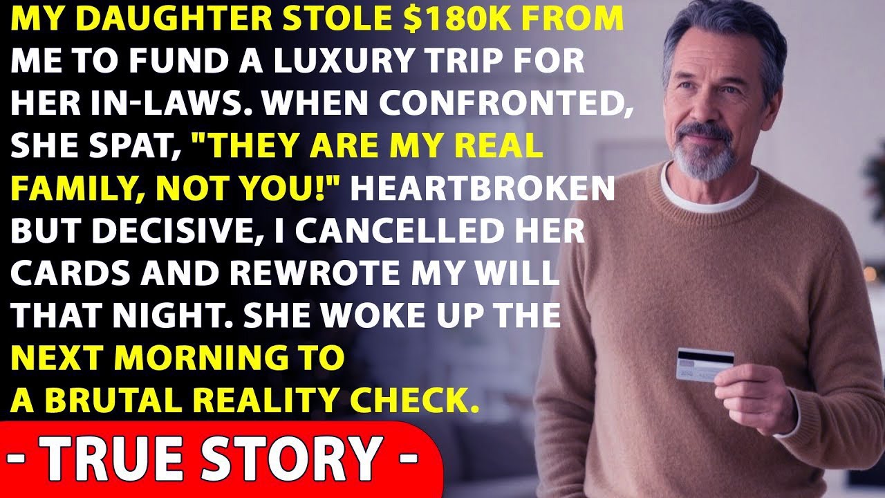 At Christmas, My Daughter Used My Card For Her In-Laws' Trip My Real Family. So I... True Story