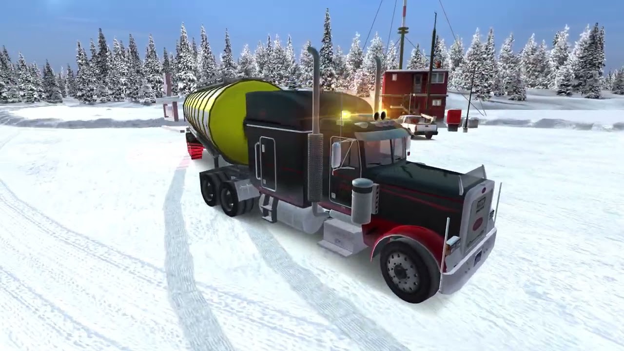 18 Wheels Of Steel: Extreme Trucker - DRIVING IN A SNOWSTORM - Alaska, USA