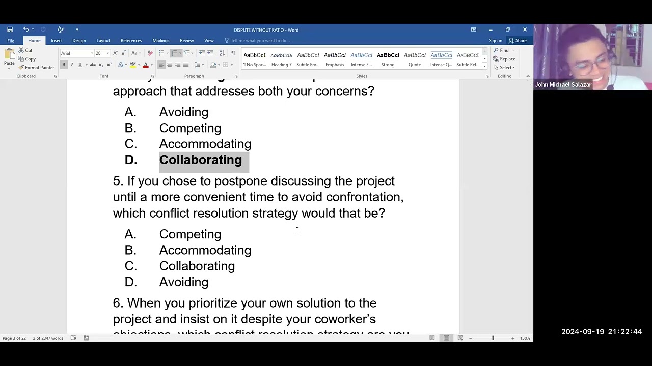 QA Dispute Resolution and Crisis-Incident Management (Prof. Salazar) January-February 2025