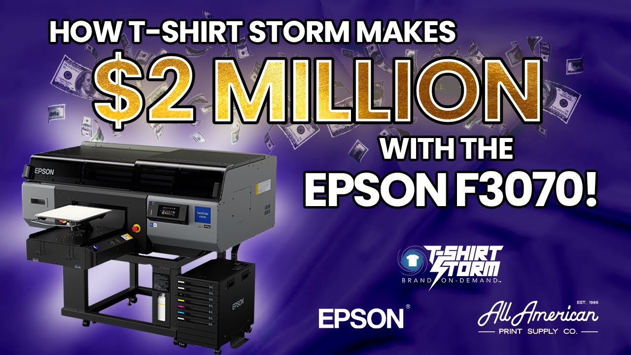 Chasing the T-Shirt Storm: Boosting Brands with Epson's F3070 (Pt. 2) | AA Print Supply