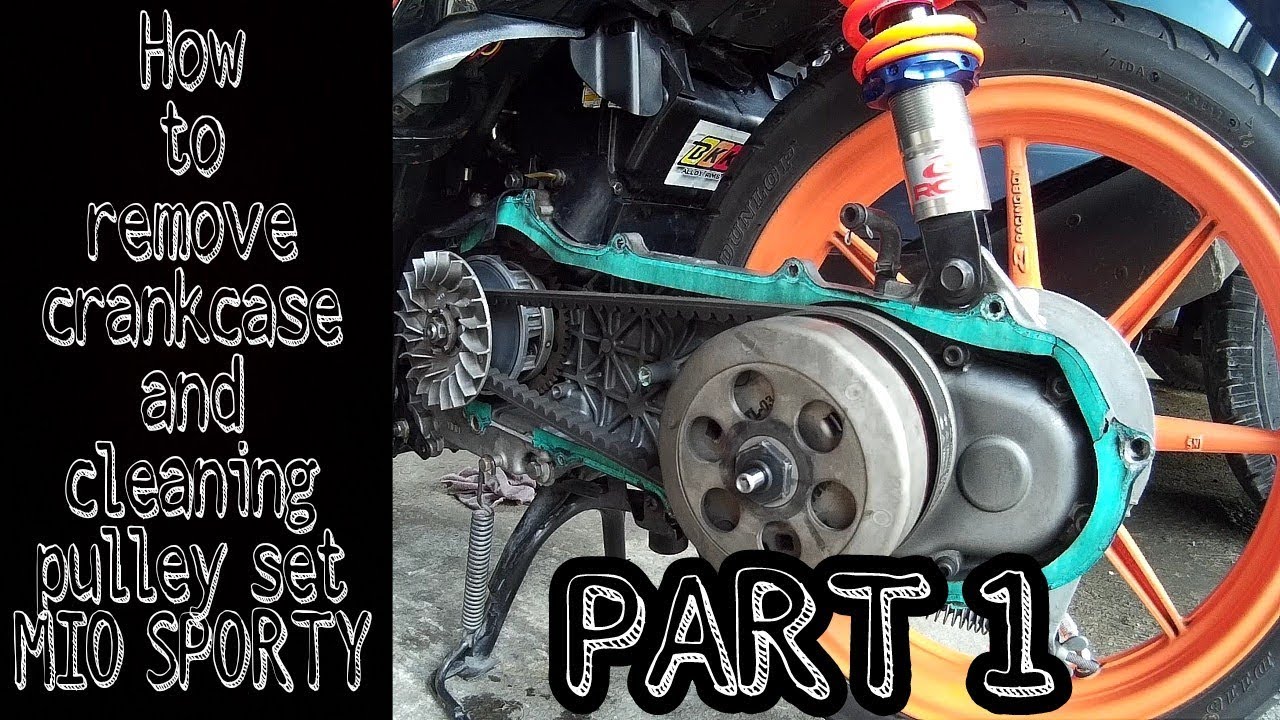 How to remove crankcase/cleaning pulley set on mio sporty
