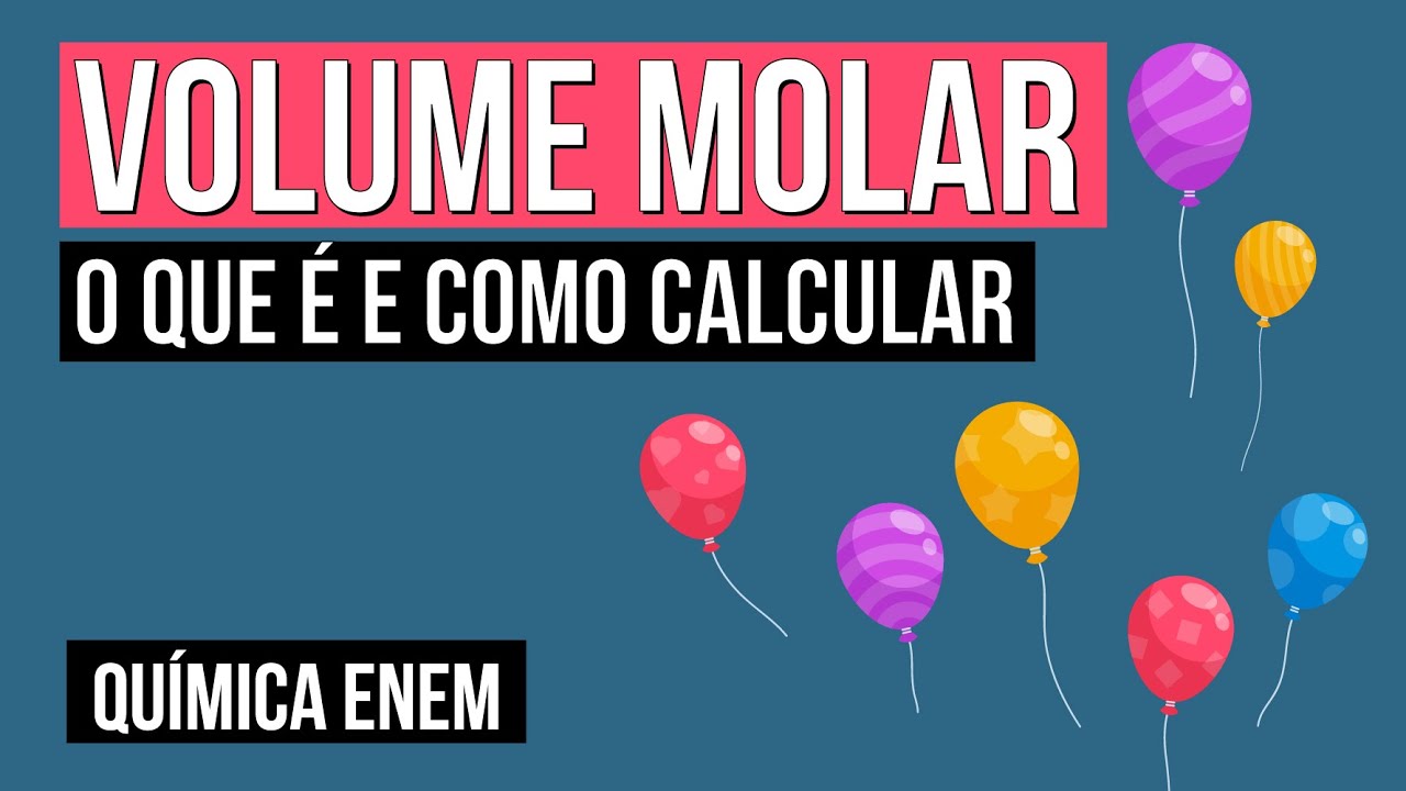 VOLUME MOLAR: o que é e como calcular | Química para o Enem | Felipe Sobis