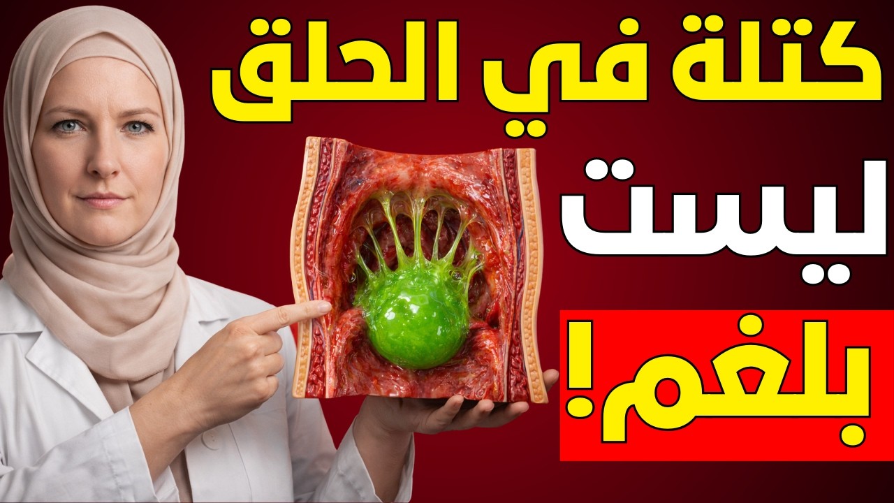 بلغم عالق في حلقك ولا يخرج؟ليس مخاطا! بل هذا (ولا أحد يخبرك)