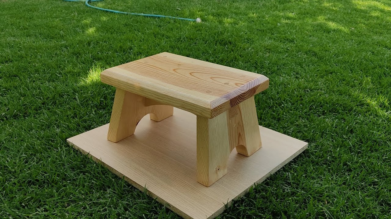 como hacer un banquito de madera o taburete / proyecto de carpinteria / wooden stool / DIY