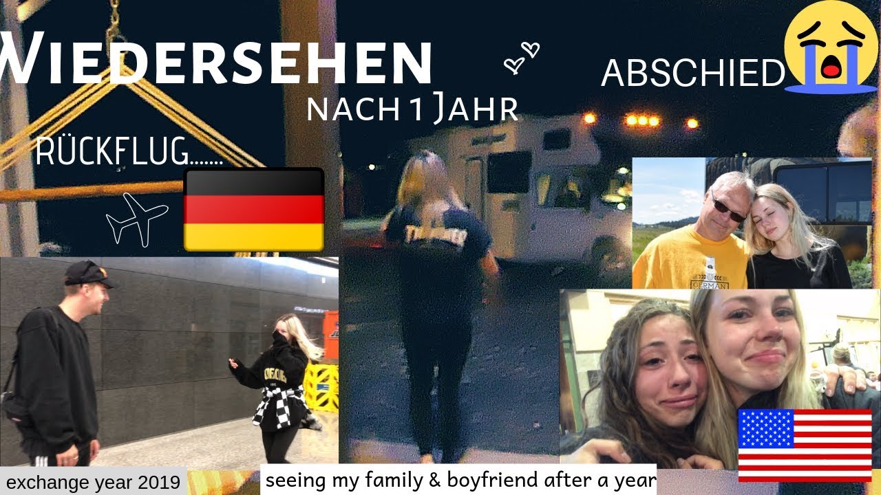 FAMILIE NACH EINEM JAHR WIEDERSEHEN + ABSCHIED NEHMEN AUSLANDSJAHR USA 2019