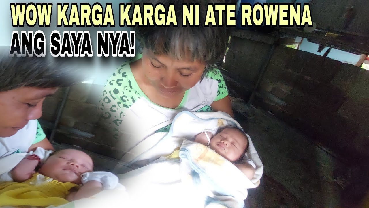 ANG SAYA NI ATE ROWENA DAHIL PINAYAGAN SYANG KARGAHIN SI BABY APO NYA