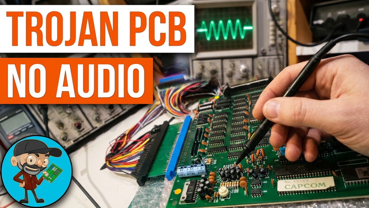 Arcade DIY #50  Capcom TROJAN board repair