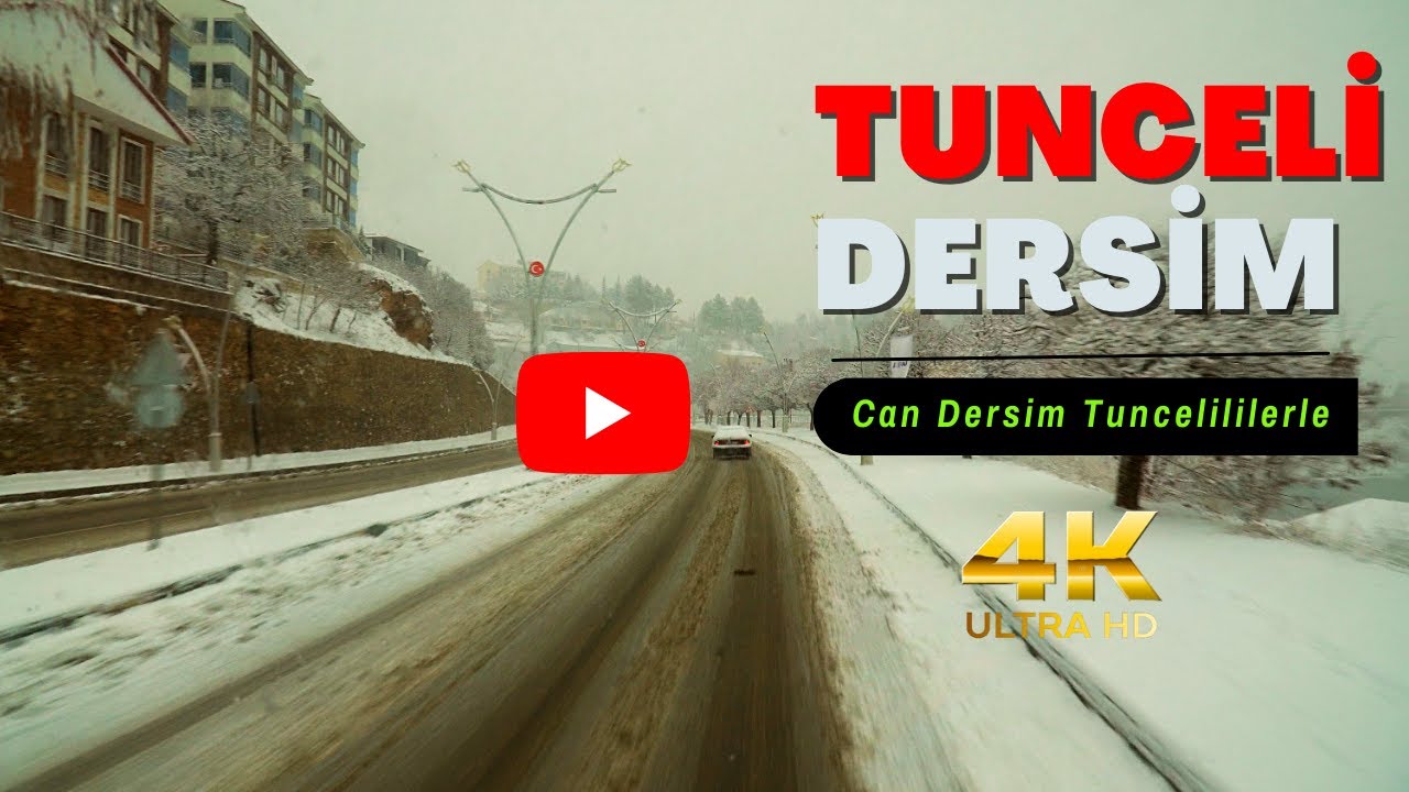 Can Dersim Tuncelililerle Tunceli - Dersime Giriş - Karlı Yol Manzarası