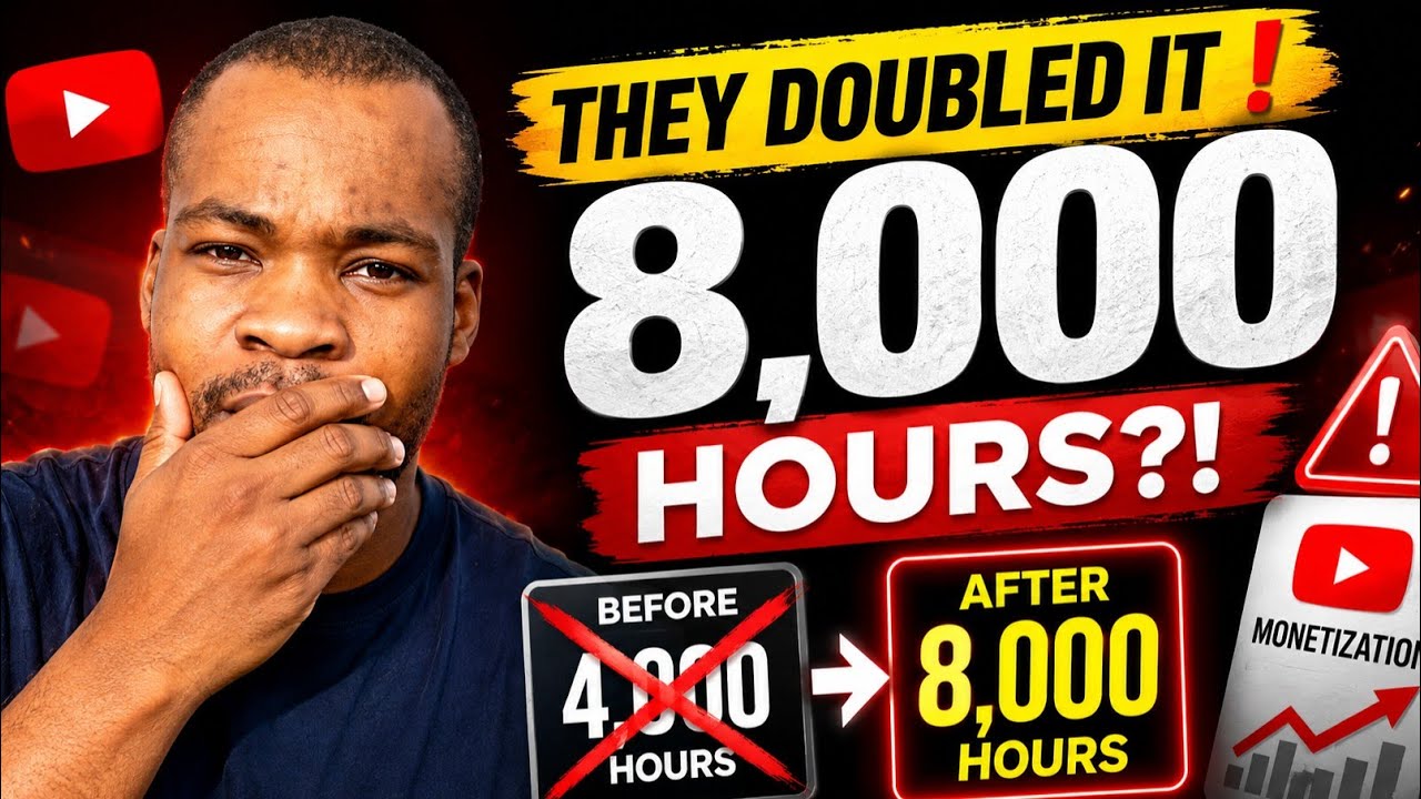 YouTube DOUBLED Monetization Requirements! (8,000 Hours Update)