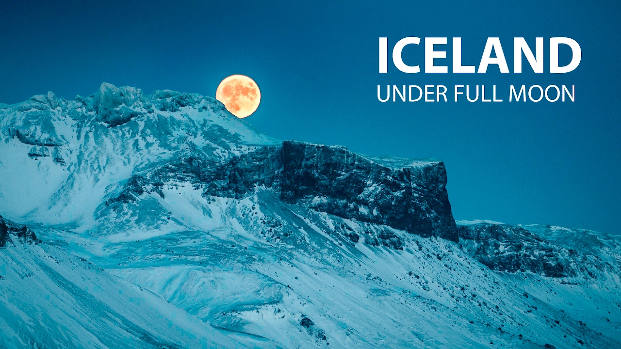 Iceland under Full Moon