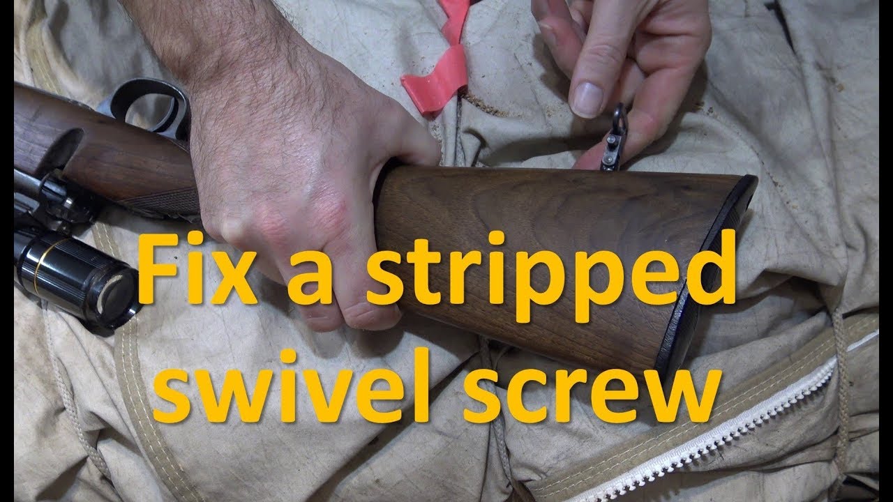 Fix a stripped sling swivel screw