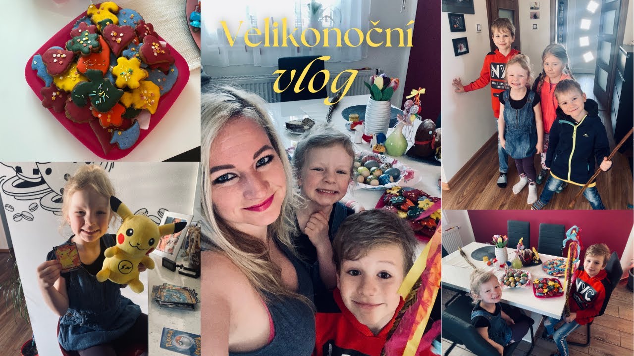 Velikonoční vlog - máme turnaj, pečeme beránka, barvíme vajíčka, zdobíme perníčky a chodí koledníci