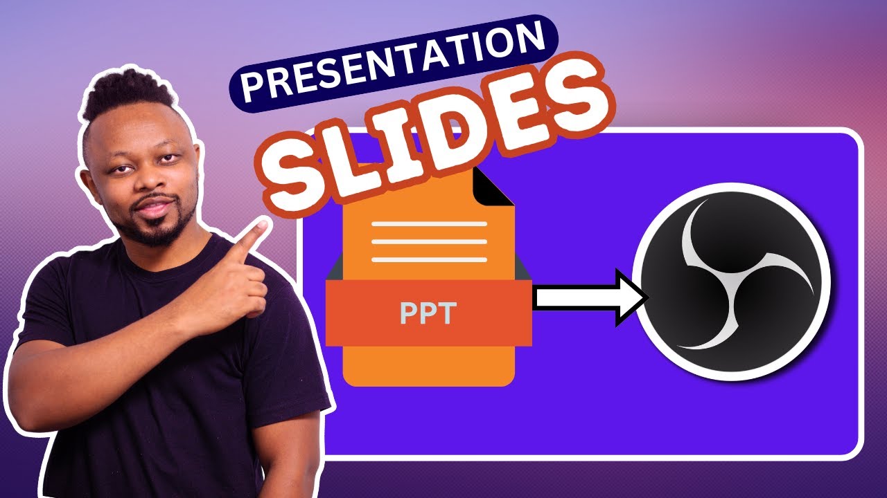 How to Run SLIDES in OBS for  Online Webinars and  Presentations