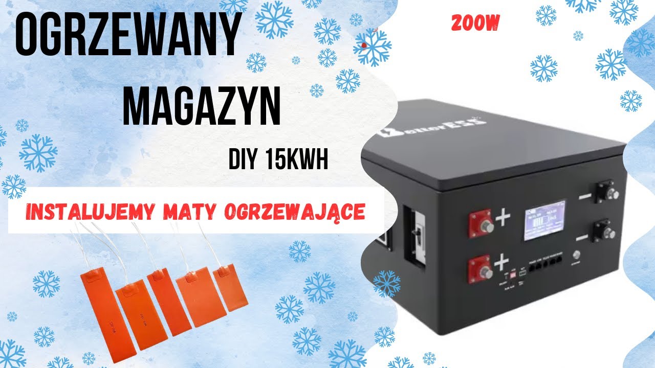 🔋 Magazyn energii 48V 314Ah 15Kwh – WERSJA ZIMOWA z matami grzewczymi JK! ❄️🔥