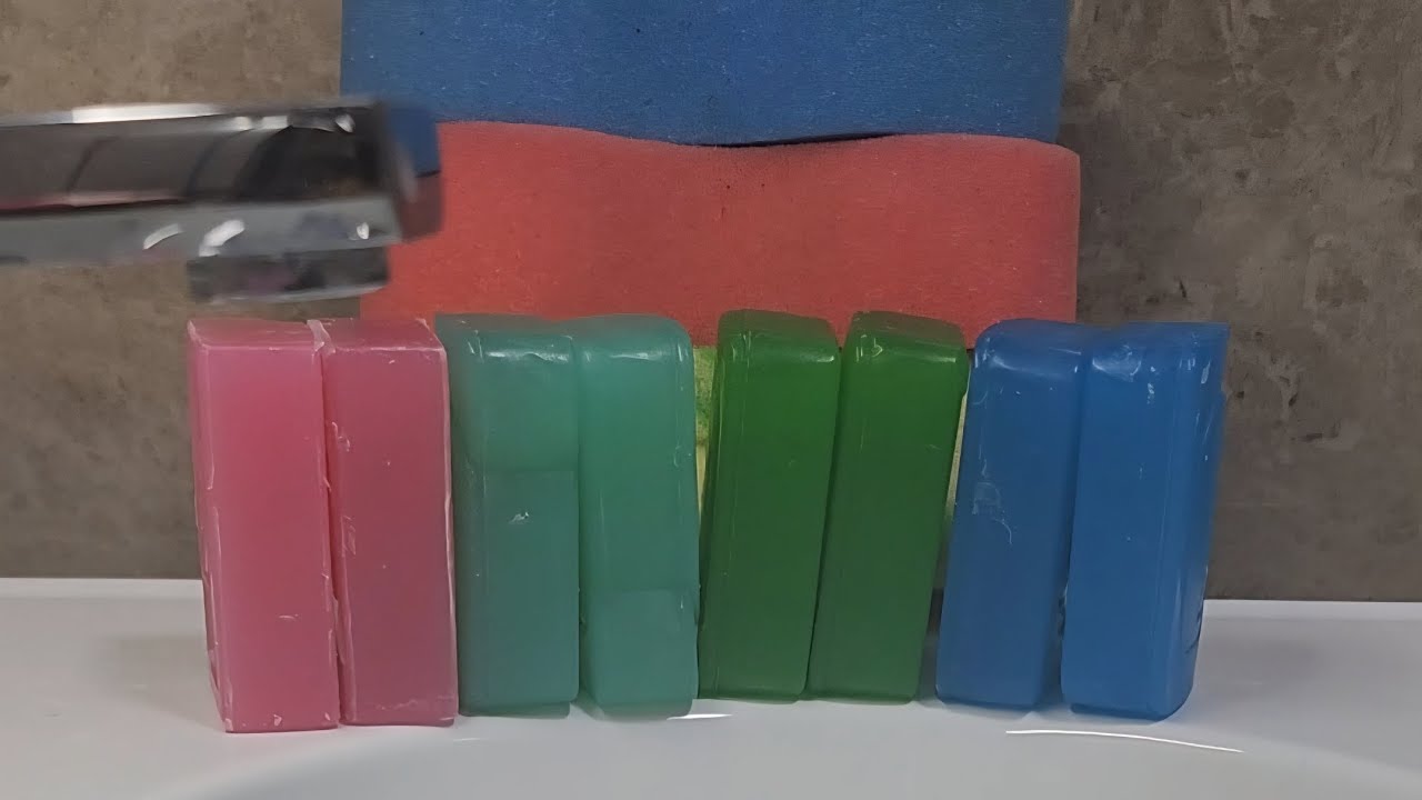 Duş sabunları #oddlysatisfying #soap #paste #pasteasmr 