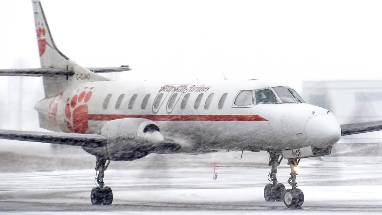 Bearskin Fairchild Swearingen Metroliner (SW4) landing & departing Ottawa (YOW, CYOW)