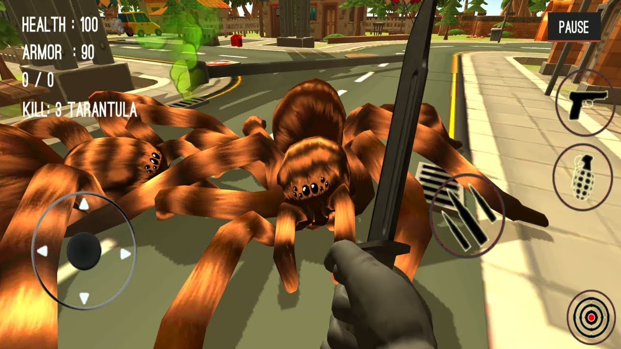 Spider Hunter Amazing City 3D (HD) Android Gameplay #34 (KNIFE ONLY!!))