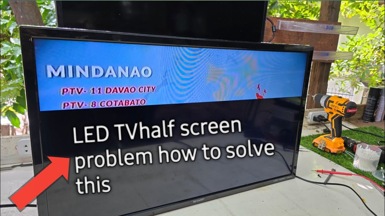 Sharp tv half screen problem paano ayusin? Tutorial repair guide