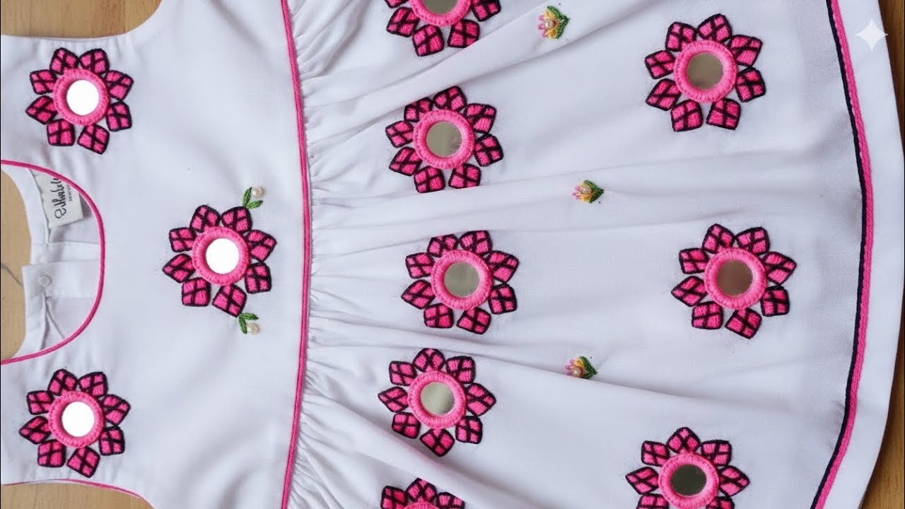 New beautiful ❤️ hand embroidery 🪡 flower 🌹😍 design 