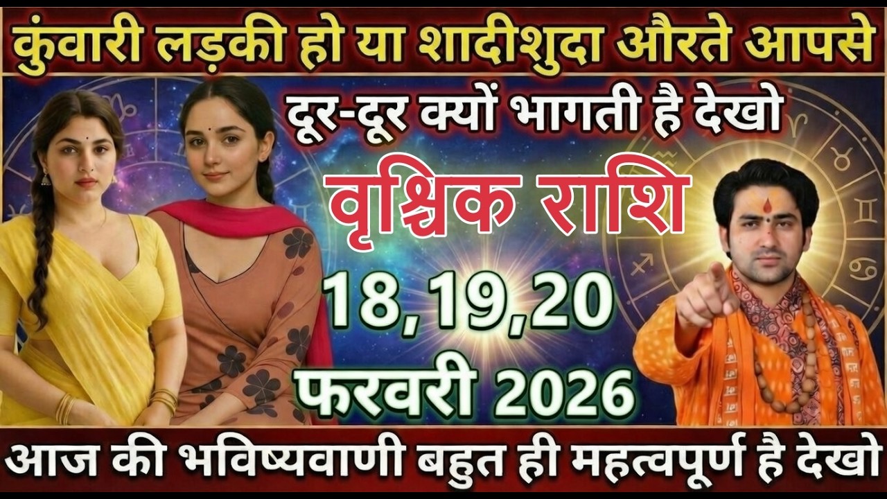वृश्चिक राशि कुंवारी लड़की हो या शादीशुदा औरते आपसे दूर-दूर क्यों भागती है देखो vrischikrashi