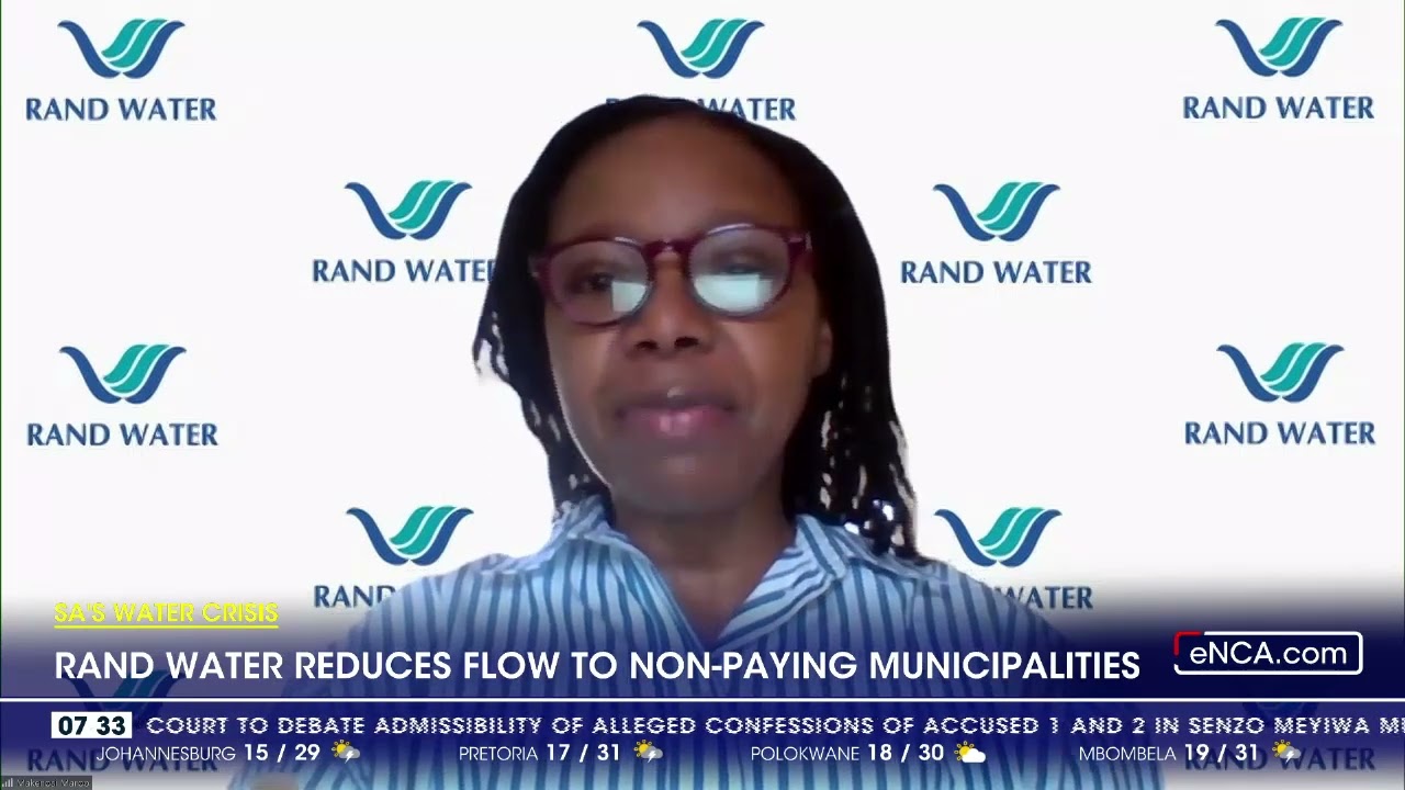 Rand Water reduces flow to non paying municipalities
