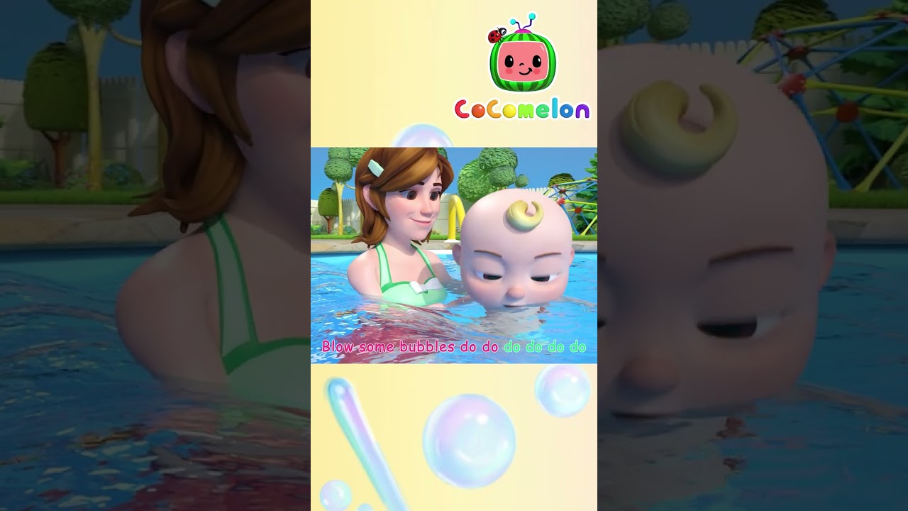 JJ floats in the CoComelon pool! 🏊&zwj;♂️ | 🔤 Moonbug Subtitles 🔤| #shorts #subtitles #nurseryrhymes